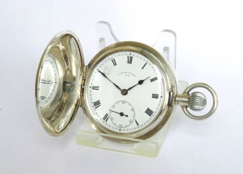 1910s Lowiza Silver Full Hunter Pocket Watch
