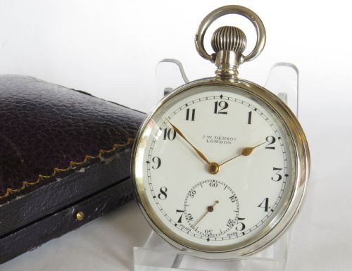 Antique Silver Pocket Watch from J W Benson