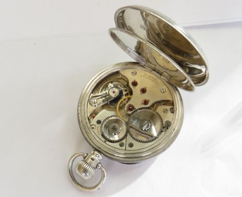 fig 2. Antique silver Minerva pocket watch, 1924