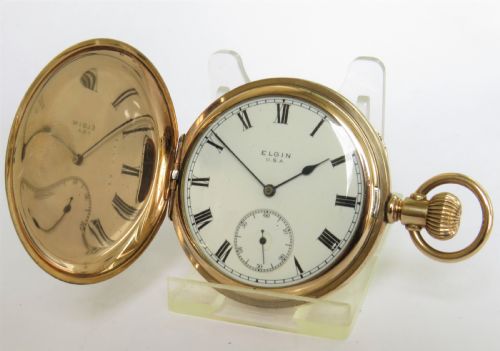 Antique Elgin Full Hunter Pocket Watch, 1916