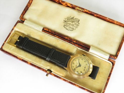 Gents 9ct Gold Accurist Wrist Watch, 1945
