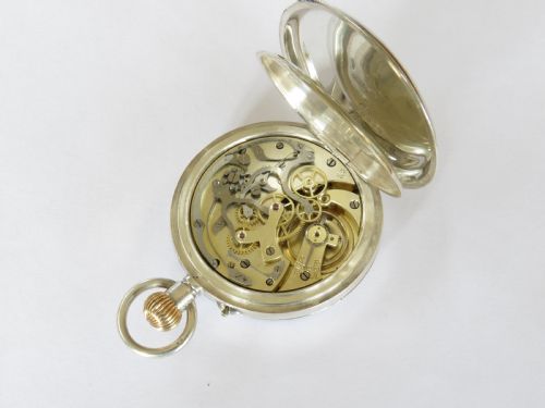 fig 2. Silver chronograph pocket watch, 1917
