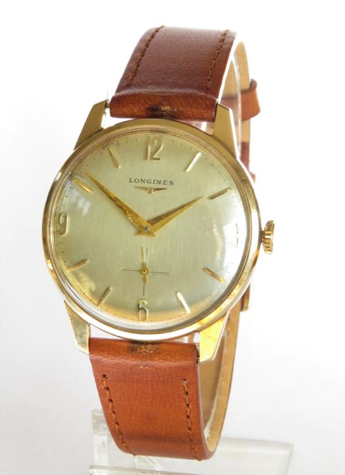 Gents 9ct Gold Longines Wrist Watch, 1963