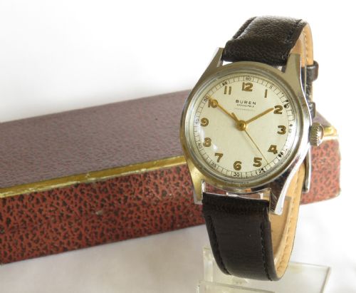 Gents 1940s Buren Grand Prix Wrist Watch