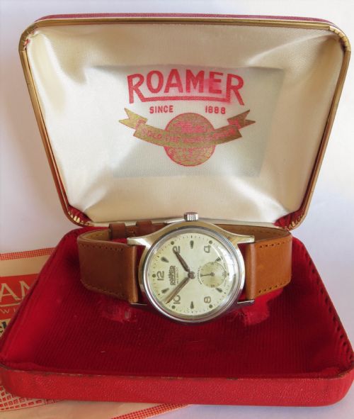 fig 1. Gents 1950s Roamer wrist watch
