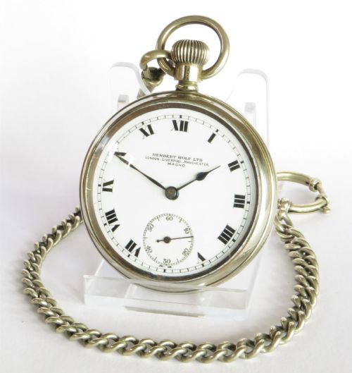 1930s Record Pocket Watch for Herbert Wolf