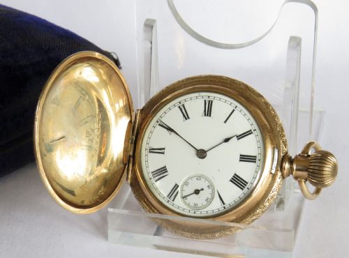 Ladies Antique Waltham Full Hunter Fob Watch