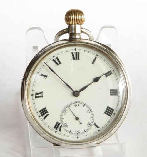 fig 1. Antique silver pocket watch with Harland & Wolff connection