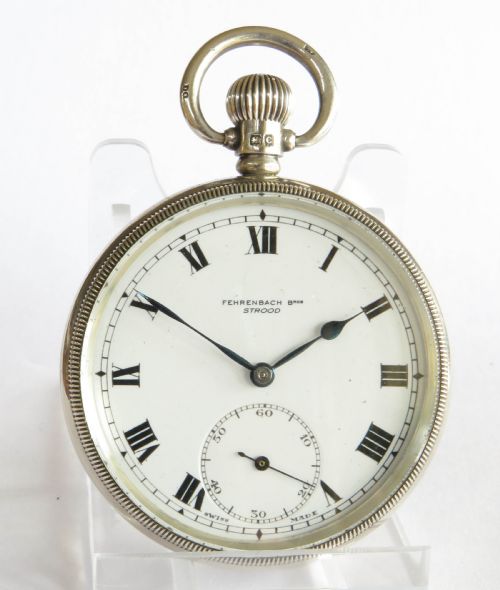 fig 1. Antique silver Delmar pocket watch from Tacy Watch Co