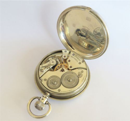 fig 2. Antique silver Delmar pocket watch from Tacy Watch Co