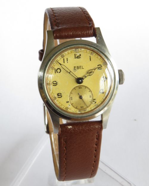 fig 1. Gents WW2 Ebel military wrist watch, c1940