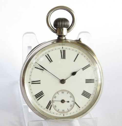 fig 1. Antique silver pocket watch, Wm Batty, Manchester