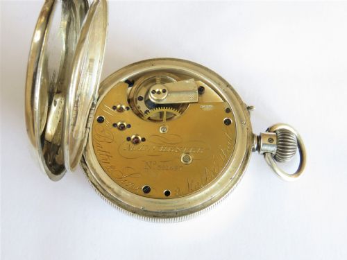 fig 2. Antique silver pocket watch, Wm Batty, Manchester