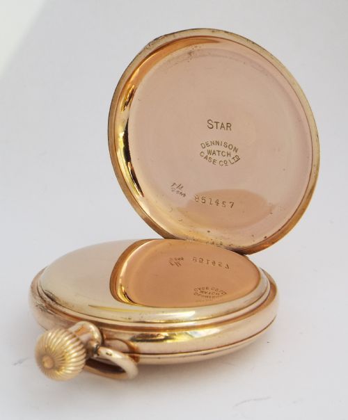 fig 3. Antique Syren half hunter pocket watch.