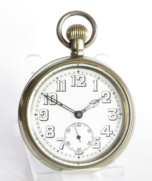 fig 1. Large 1940s Swiss pocket watch
