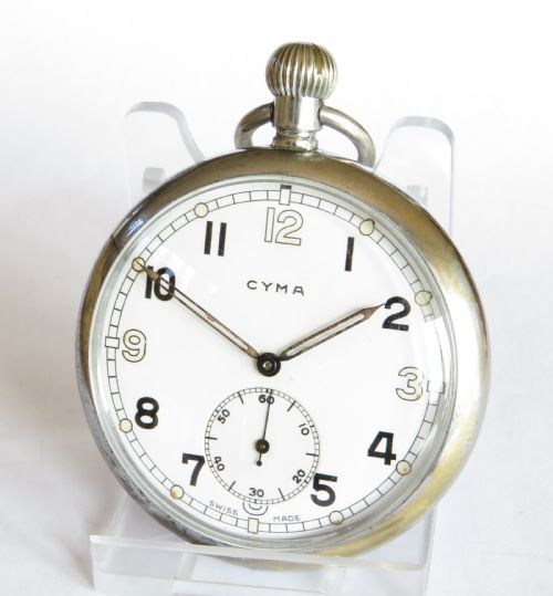 1940s Cyma Military Pocket Watch