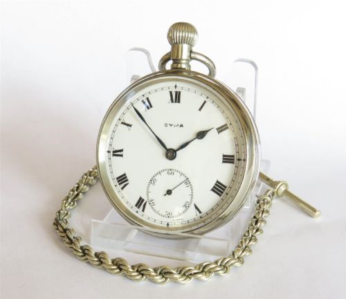 1920s Cyma Pocket Watch and Chain