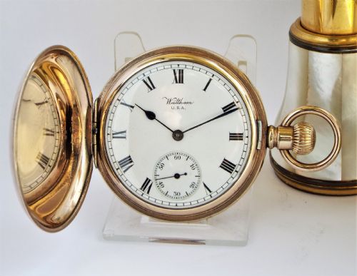 Antique Waltham Full Hunter Pocket Watch.