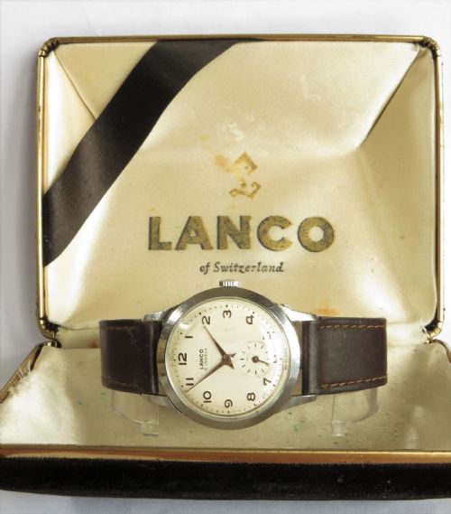 fig 1. Gents 1950s Lanco wrist watch