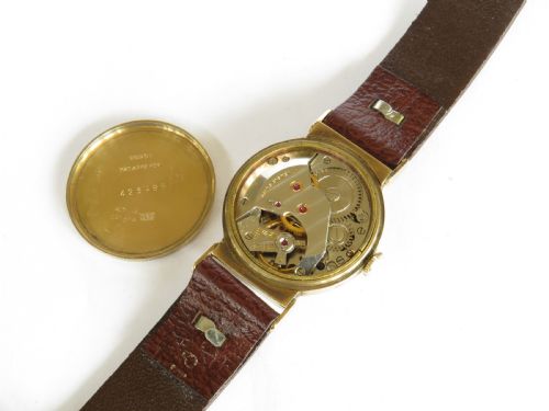 fig 2. J W Benson 9ct gold mid-size wrist watch, 1949