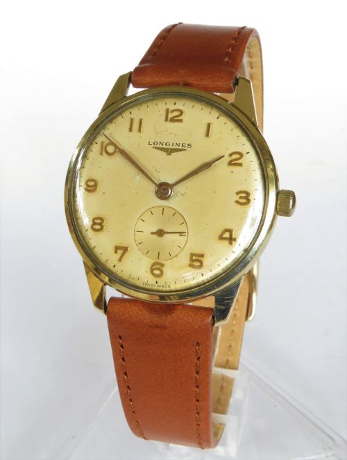 Gents 9ct Gold Longines Wrist Watch, 1962
