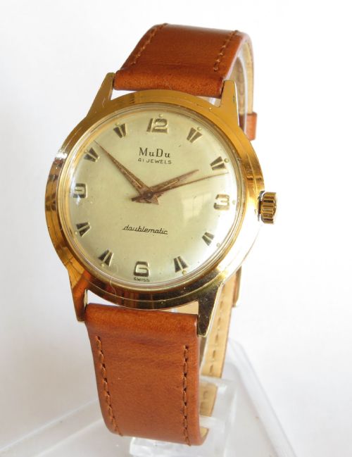 Gents 1950s Mudu Doublematic Wrist Watch