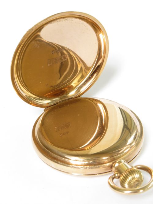 fig 1. 1920s Swiss full hunter pocket watch