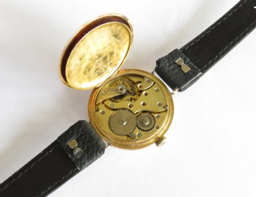 fig 2. Gents antique 9ct gold Mappin wrist watch, 1924