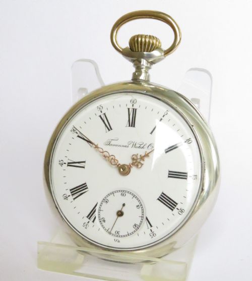 Antique Silver Tavannes Pocket Watch