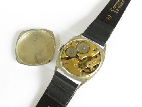 fig 2. Gents 1928 silver wrist watch