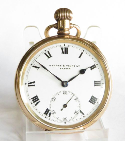 fig 1. Antique Revue pocket watch, Depree & Young, Exeter