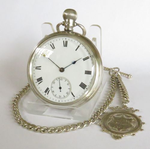 Antique Waltham Traveler Pocket Watch and Chain