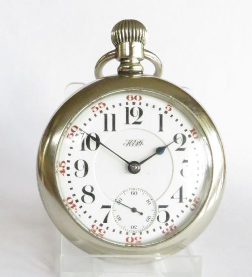 fig 1. Antique Illinois railroad pocket watch, 1909