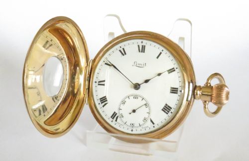 fig 1. 1920s Limit half hunter pocket watch