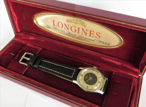 fig 1. Gents Longines wrist watch, 1955