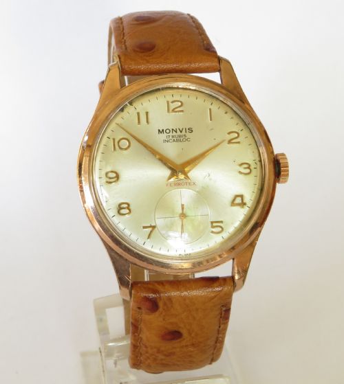 fig 1. Gents 1960s Monvis wrist watch