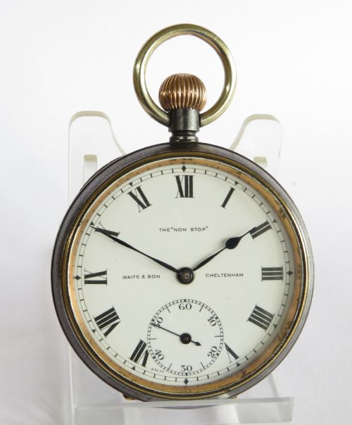 fig 1. 1930s Rands Minor ‘Non-Stop’ pocket watch, Cheltenham
