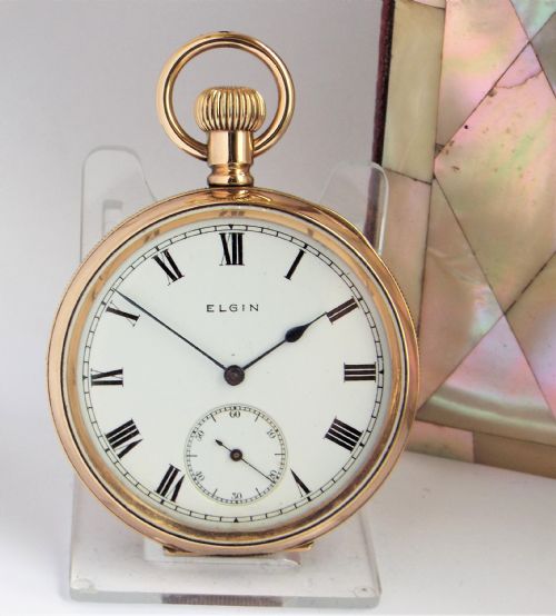 antique elgin pocket watch 1914 - CATEGORY: ANTIQUE WATCHES - DATED 1910