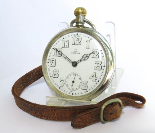Ww1 Omega Pocket Watch and Albert