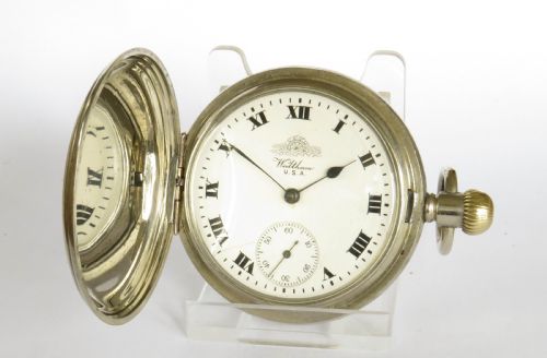 Antique Waltham Hunter Pocket Watch, Thos Russell