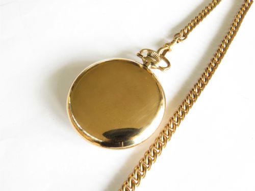 fig 4. Antique Record Dreadnought pocket watch and chain