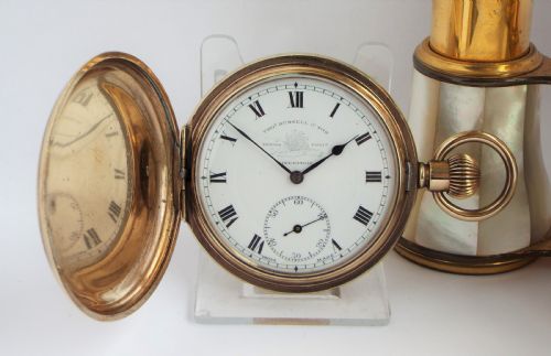 Antique Thomas Russell Full Hunter Pocket Watch.