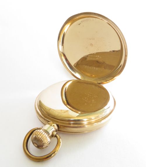 fig 2. Waltham Bartlett full hunter pocket watch, 1918