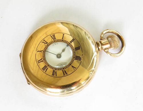 Antique Waltham Half Hunter High Grade Pocket Watch, 1919.