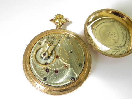 fig 2. Hampden Dueber Grand railroad pocket watch, 1901