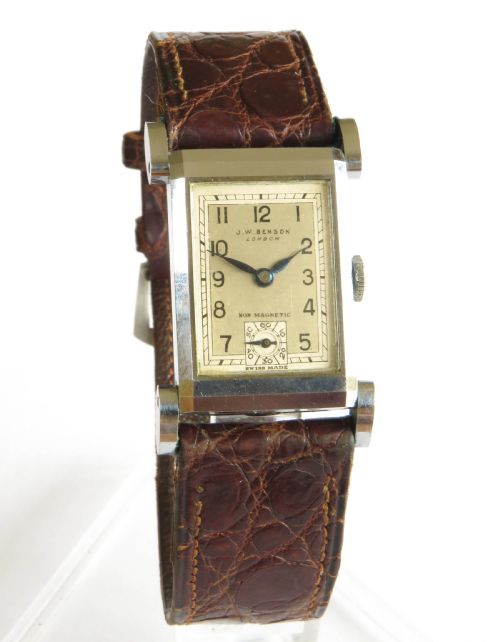 fig 1. 1930s mid-size Rotary watch for J W Benson
