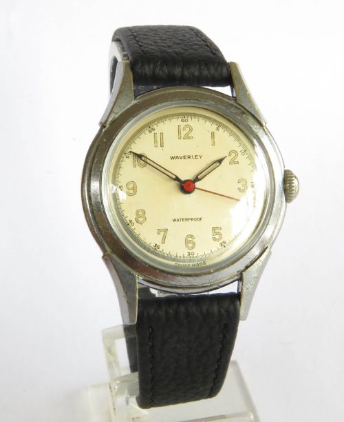 fig 1. Gents 1940s Waverley wrist watch by Timor