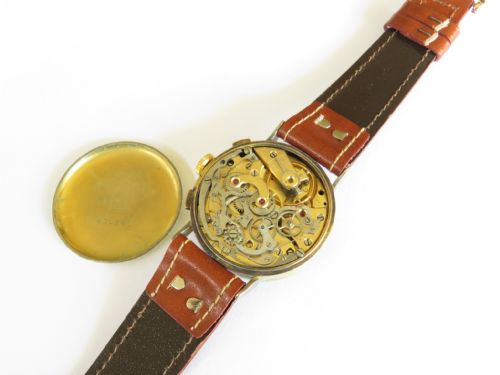 fig 2. Gents 1940s Valjoux chronograph wrist watch