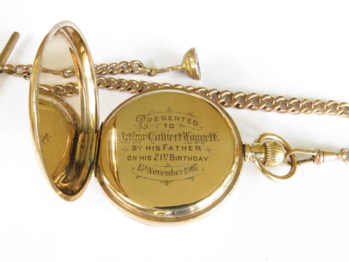 fig 3. Antique Waltham Duchess pocket watch with history