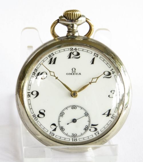 fig 1. Antique Omega pocket watch